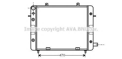 Радиатор, охлаждение двигателя AVA QUALITY COOLING OL2084