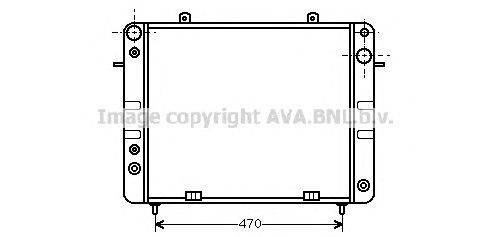 Радиатор, охлаждение двигателя AVA QUALITY COOLING OL2101