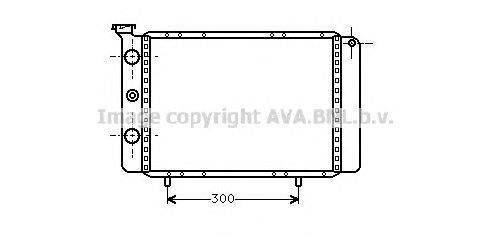 Радиатор, охлаждение двигателя AVA QUALITY COOLING RT2061