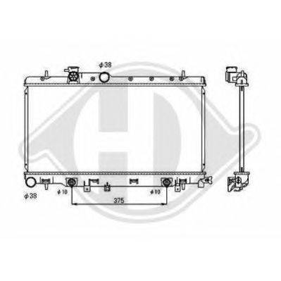 Радиатор, охлаждение двигателя DIEDERICHS 8135115