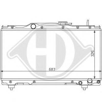 Радиатор, охлаждение двигателя DIEDERICHS 8137131