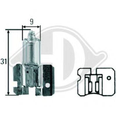 Лампа накаливания, фара дальнего света; Лампа накаливания, основная фара; Лампа накаливания, противотуманная фара; Лампа накаливания; Лампа накаливания, основная фара; Лампа накаливания, фара дальнего света; Лампа накаливания, противотуманная фара DIEDERICHS 9600082