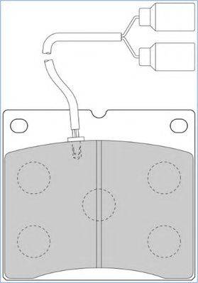 Комплект тормозных колодок, дисковый тормоз ABEX 29066