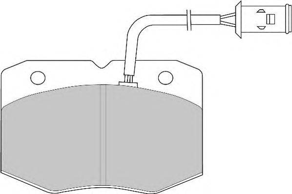 Комплект тормозных колодок, дисковый тормоз DURON 29038