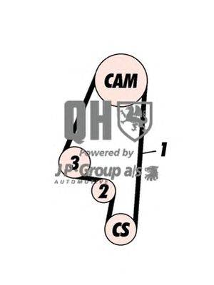 Комплект ремня ГРМ JP GROUP QBK565