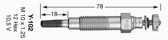 Свеча накаливания NGK 5925