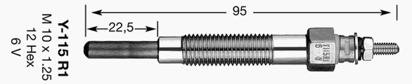 Свеча накаливания NGK Y115R1