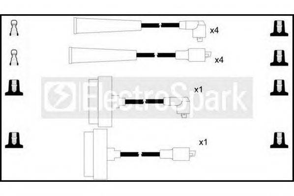 Комплект проводов зажигания STANDARD OEK042