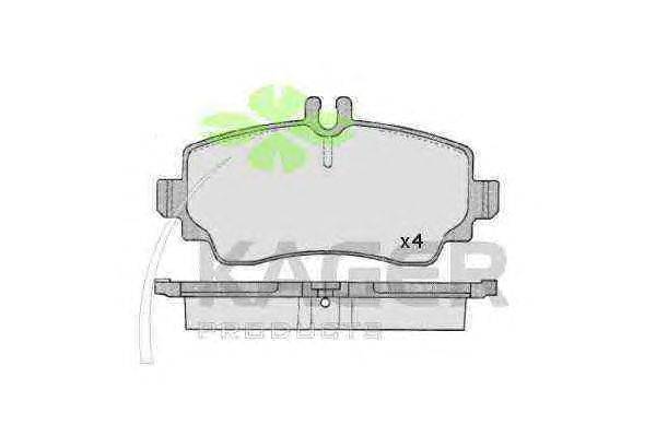 Комплект тормозных колодок, дисковый тормоз KAGER 35-0506