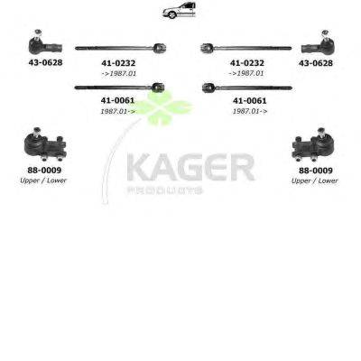 Подвеска колеса KAGER 800179