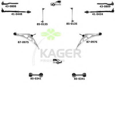 Подвеска колеса KAGER 800449