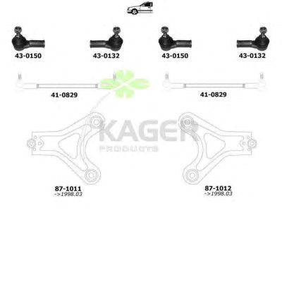 Подвеска колеса KAGER 800516