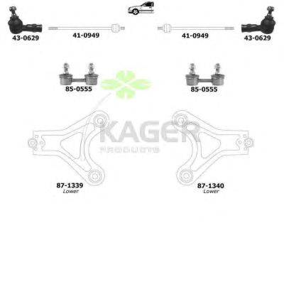 Подвеска колеса KAGER 800877