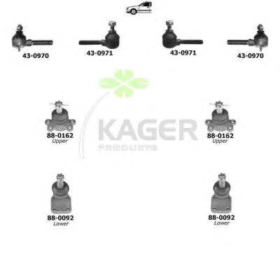 Подвеска колеса KAGER 801176