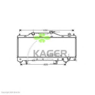 Радиатор, охлаждение двигателя KAGER 31-1775