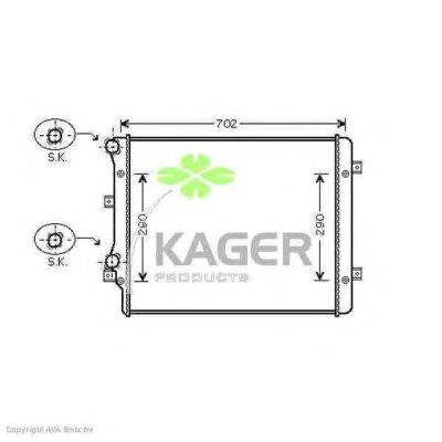 Радиатор, охлаждение двигателя KAGER 31-2313
