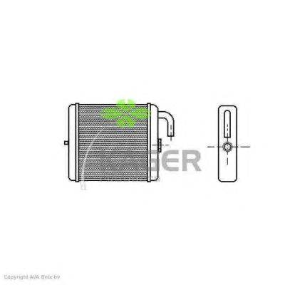 Теплообменник, отопление салона KAGER 32-0175