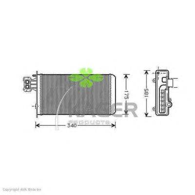 Теплообменник, отопление салона KAGER 32-0252
