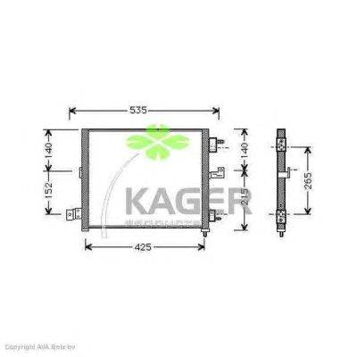 Конденсатор, кондиционер KAGER 94-5176