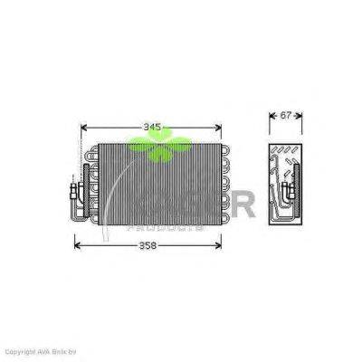 Испаритель, кондиционер KAGER 94-5626