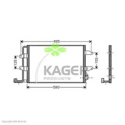 Конденсатор, кондиционер KAGER 94-5876