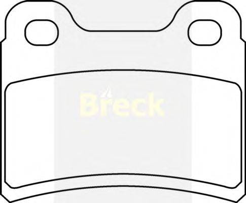 Комплект тормозных колодок, дисковый тормоз BRECK 21832 00