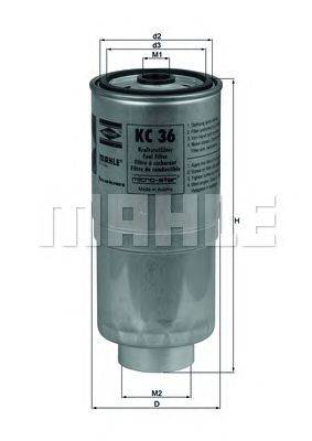 Топливный фильтр MAHLE ORIGINAL KC36