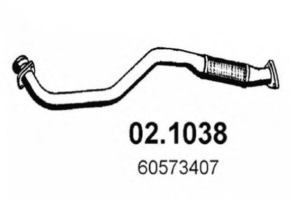 Труба выхлопного газа ASSO 021038