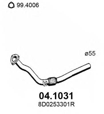 Труба выхлопного газа ASSO 04.1031