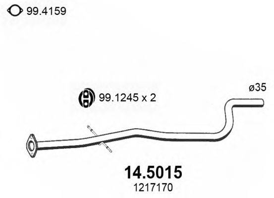 Труба выхлопного газа ASSO 14.5015