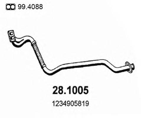 Труба выхлопного газа ASSO 28.1005