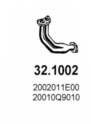 Труба выхлопного газа ASSO 32.1002