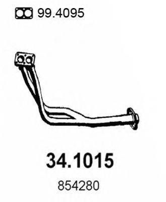 Труба выхлопного газа ASSO 34.1015