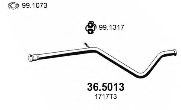 Труба выхлопного газа ASSO 36.5013