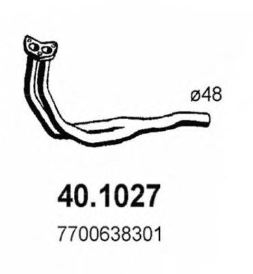 Труба выхлопного газа ASSO 401027