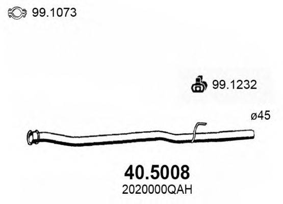 Труба выхлопного газа ASSO 40.5008