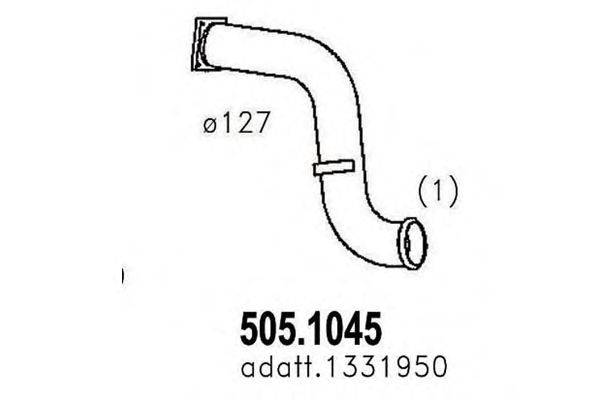 Труба выхлопного газа ASSO 505.1045