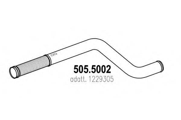 Труба выхлопного газа ASSO 505.5002