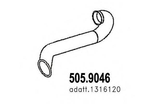 Труба выхлопного газа ASSO 505.9046