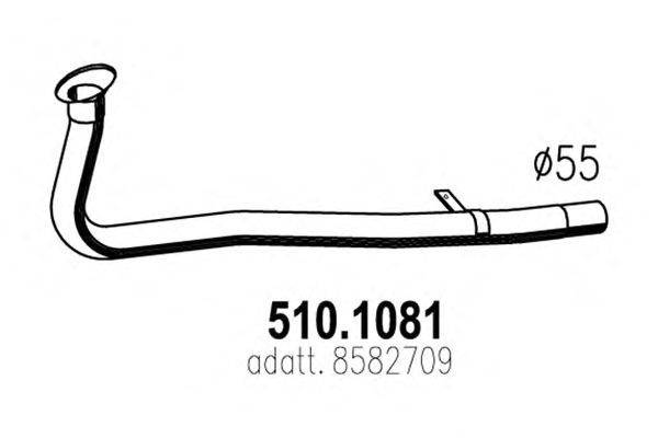 Труба выхлопного газа ASSO 510.1081