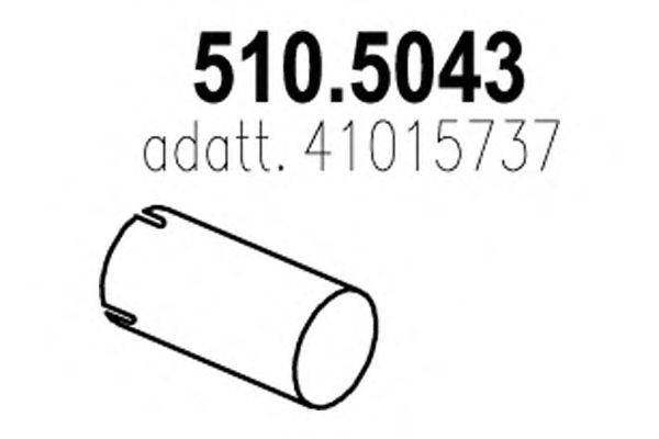 Труба выхлопного газа ASSO 510.5043