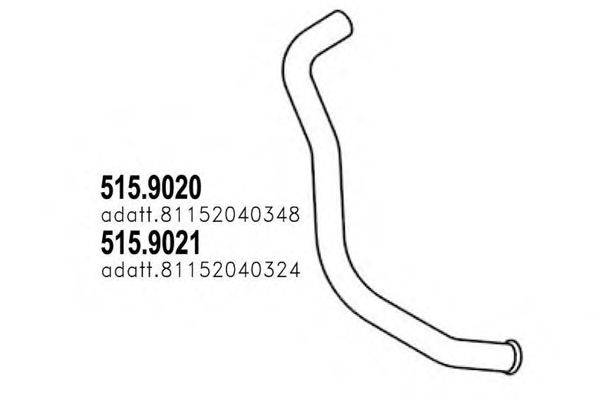 Труба выхлопного газа ASSO 515.9020