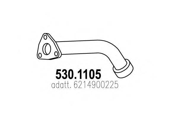 Труба выхлопного газа ASSO 530.1105
