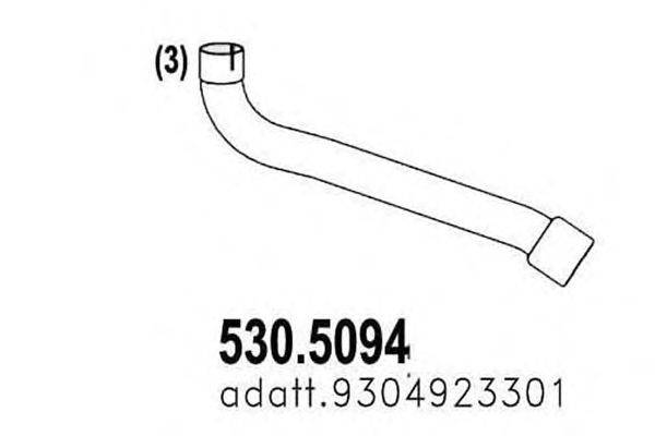 Труба выхлопного газа ASSO 530.5094