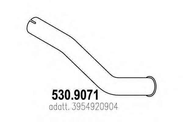 Труба выхлопного газа ASSO 530.9071