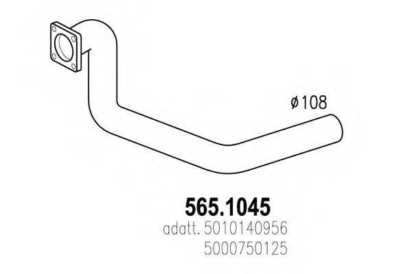 Труба выхлопного газа ASSO 565.1045