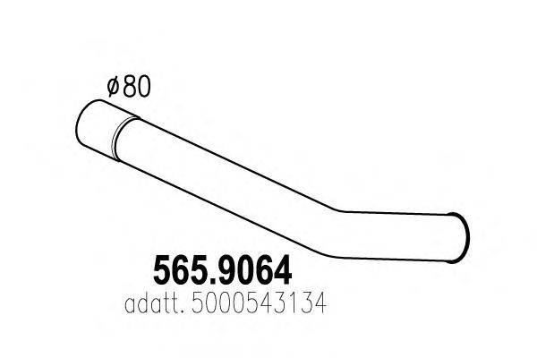 Труба выхлопного газа ASSO 565.9064