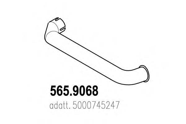 Труба выхлопного газа ASSO 565.9068