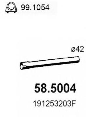 Труба выхлопного газа ASSO 58.5004