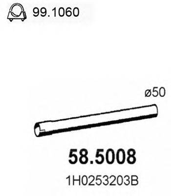 Труба выхлопного газа ASSO 58.5008
